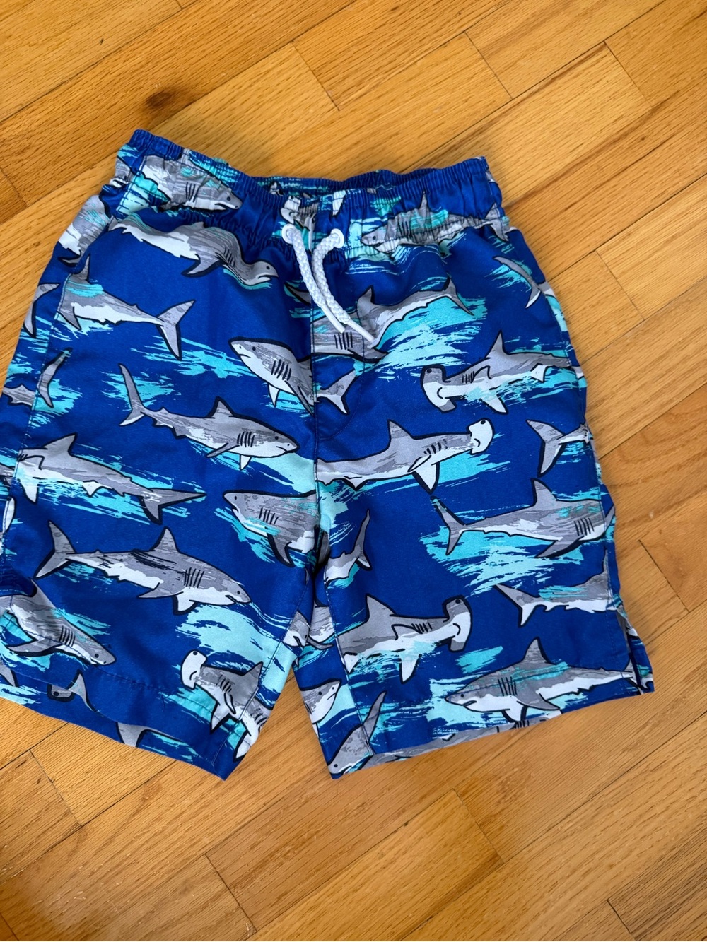 Place sports kids Blue Shark Print Swim Trunks 5/6